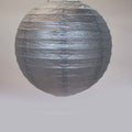 Eight Inch Paper Lantern - Silver
