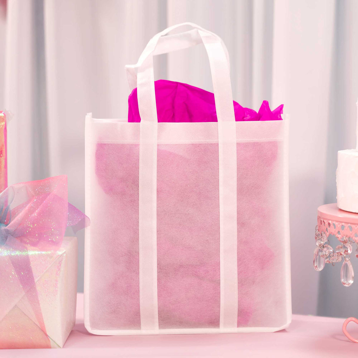 Non-Woven Tote Bag - White