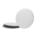 Round Scalloped Cake Board 12" - Set of 6 - Silver