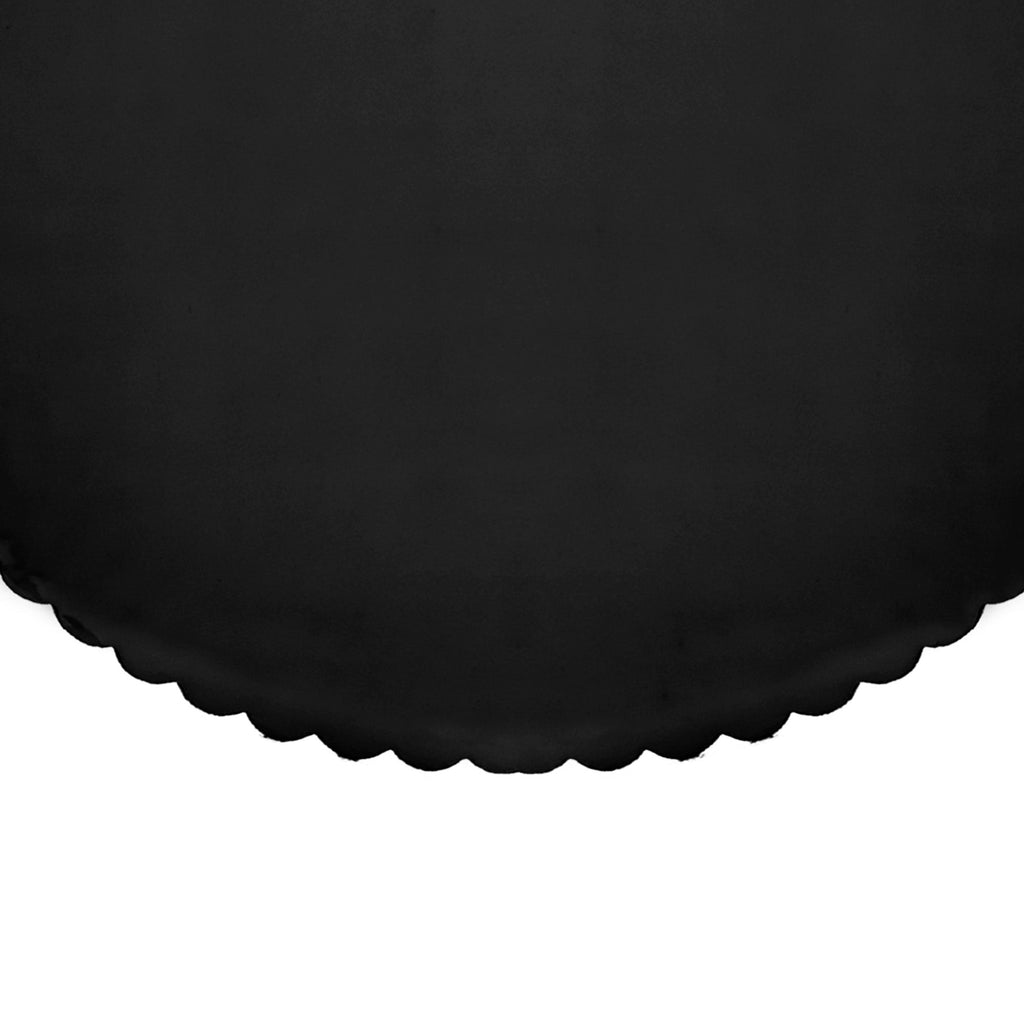 Round Scalloped Cake Board 14" - Set of 6 - Black