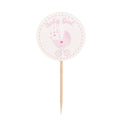 Baby Shower Cupcake Picks 12pc/pack - Pink