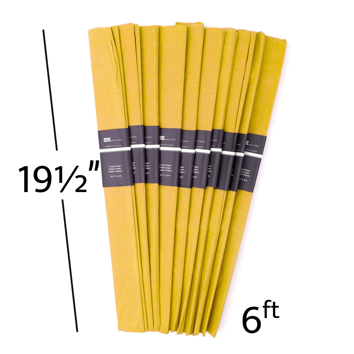 Tissue Paper Sheets-Yellow-6 Ft
