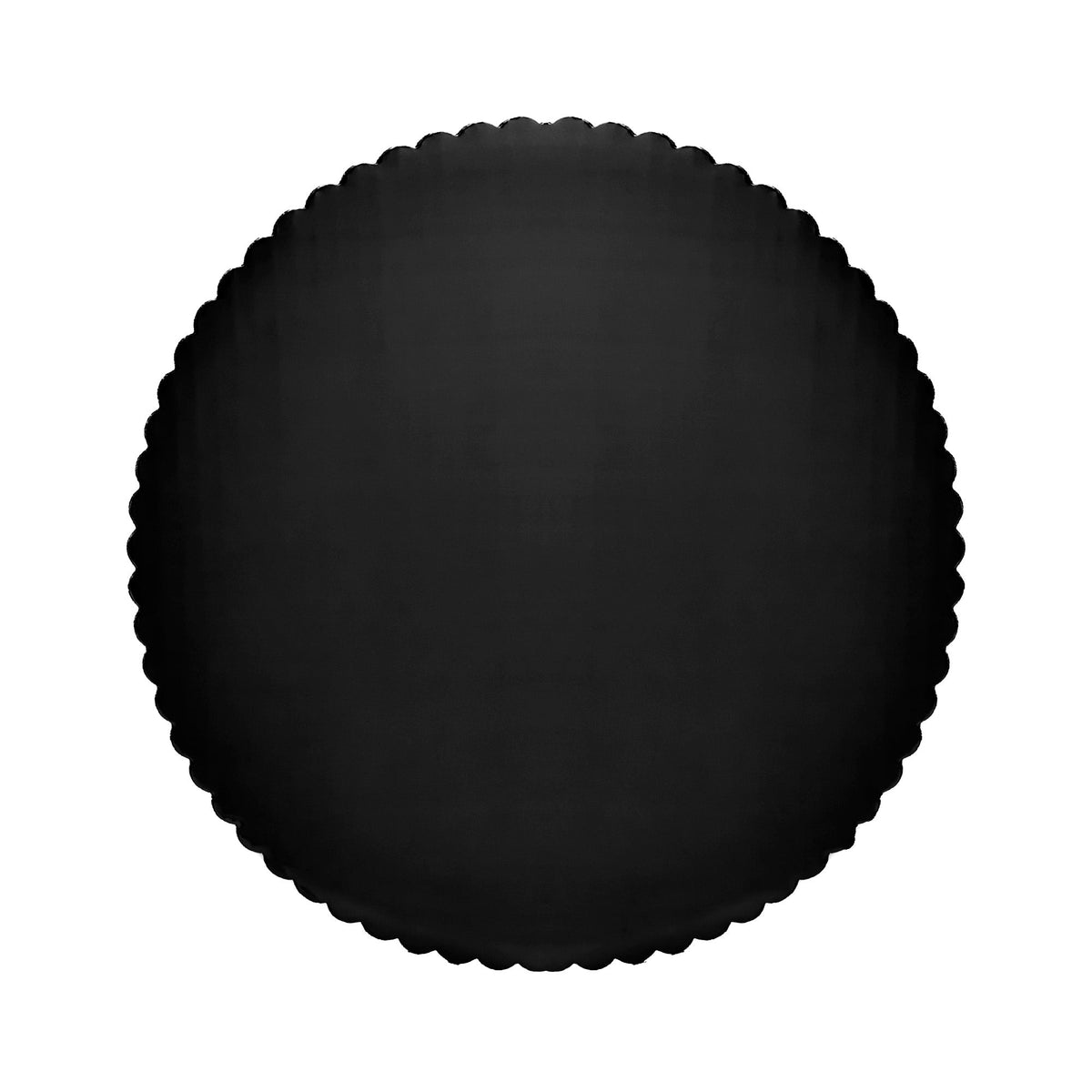 Round Scalloped Cake Board 16" - Set of 6 - Black
