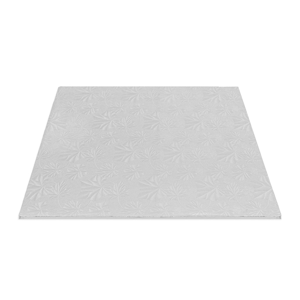 Filigree Square Cake Board 10" - Set of 5-Silver