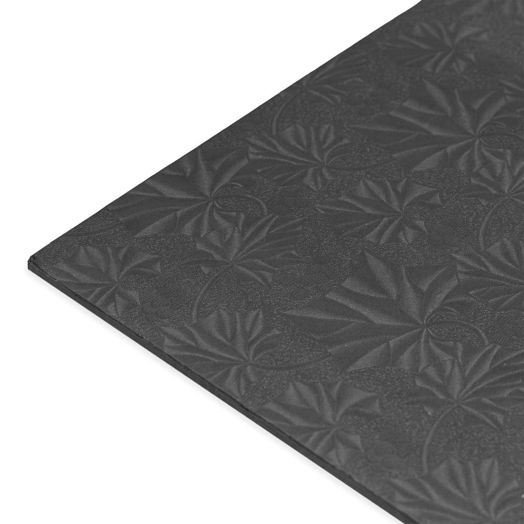 Filigree Square Cake Board 14" - Set of 5-Black