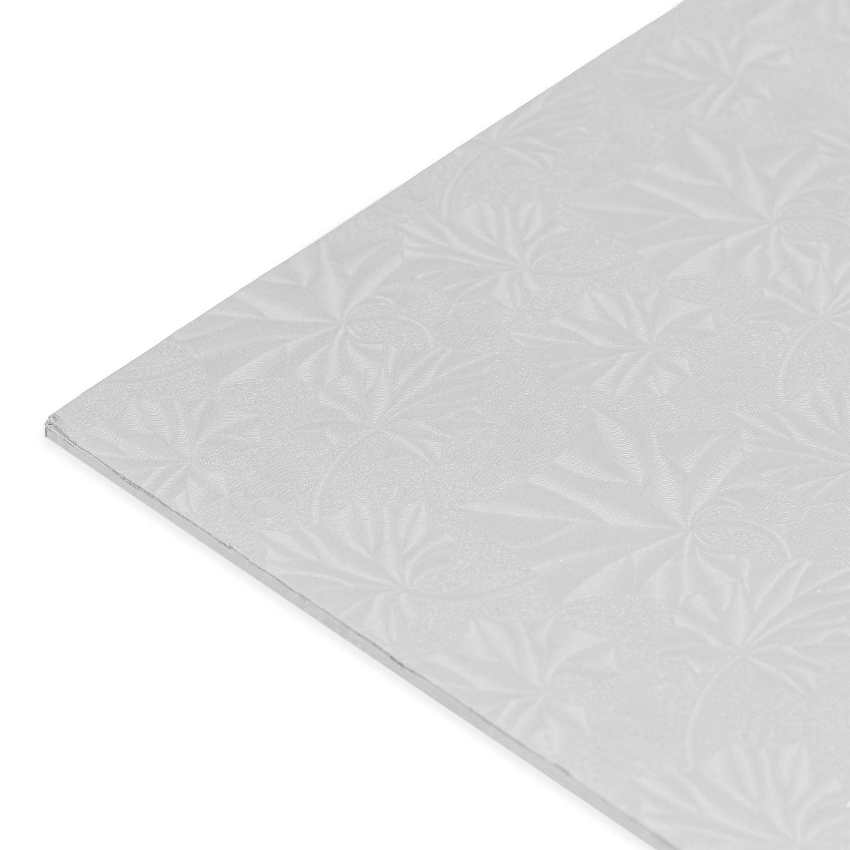 Filigree Square Cake Board 16" - Set of 5-Silver