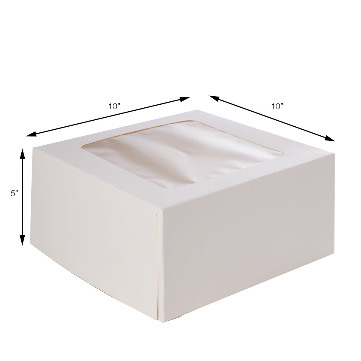Cake & Pastry Boxes with Window | Pack of 20 - Brown
