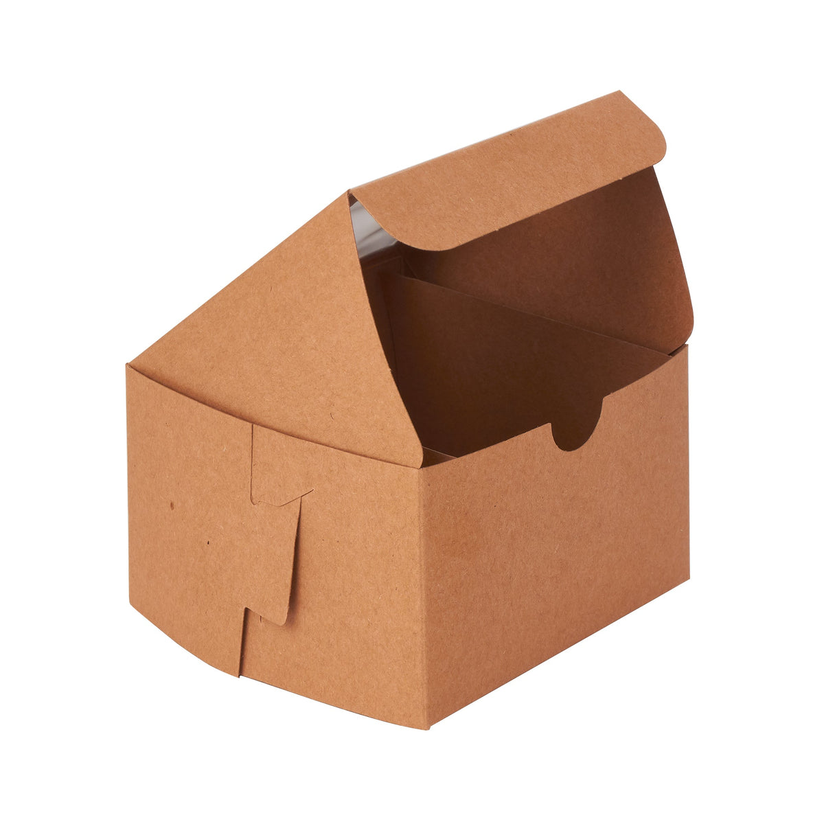 Pastry Boxes with Window | 50 Pack - Brown