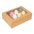 Cupcake Carrier 25 Pack with 12-Cupcake Insert Tray - Brown