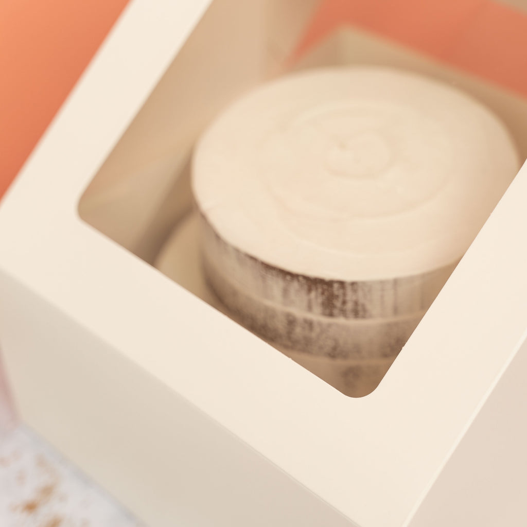 Cake & Pastry Boxes with Window | Pack of 20 - Brown