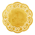 Round Lace Metallic Paper Doilies 4" - Set of 100 - Gold