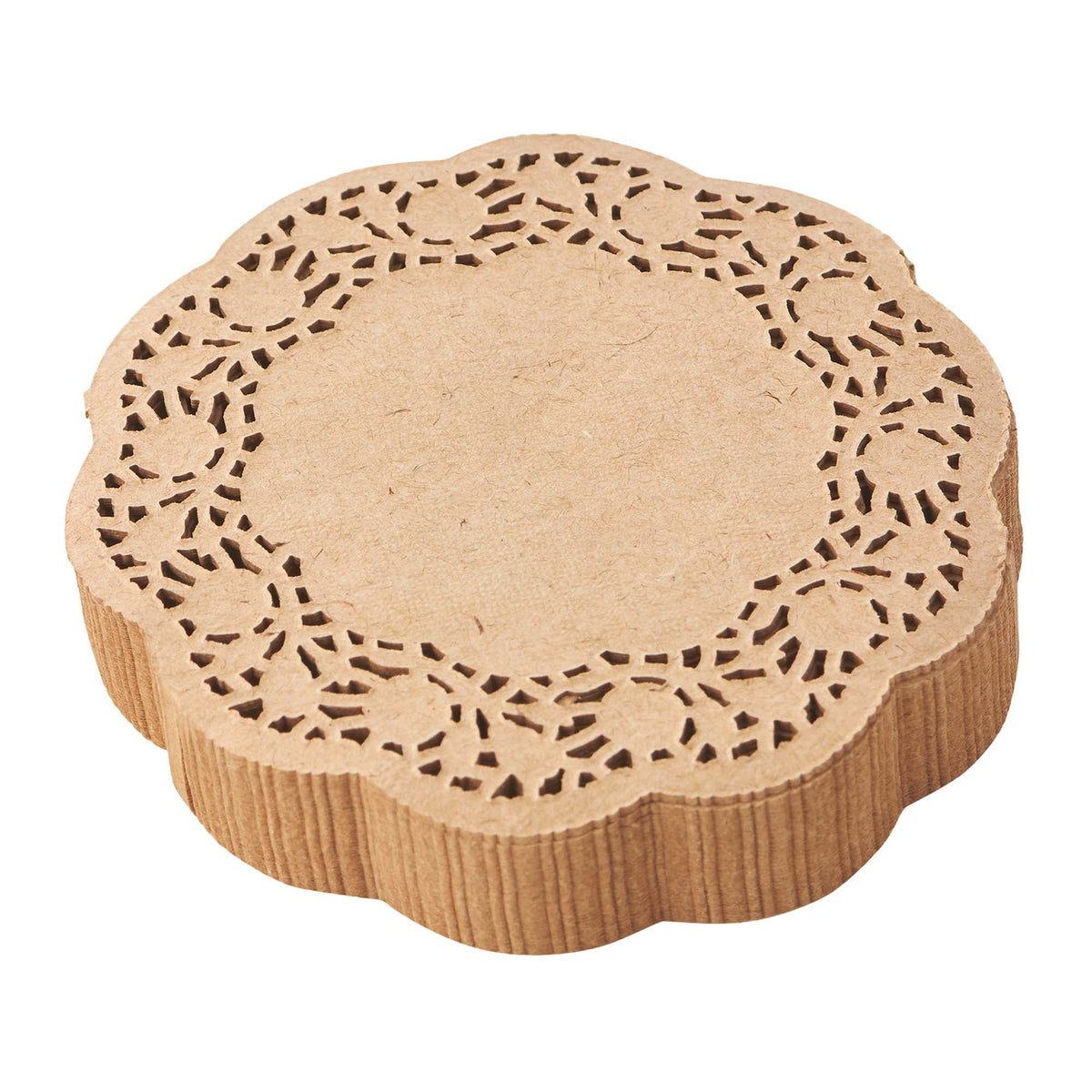 Round Lace Paper Doilies 4" - Set of 250 - Natural