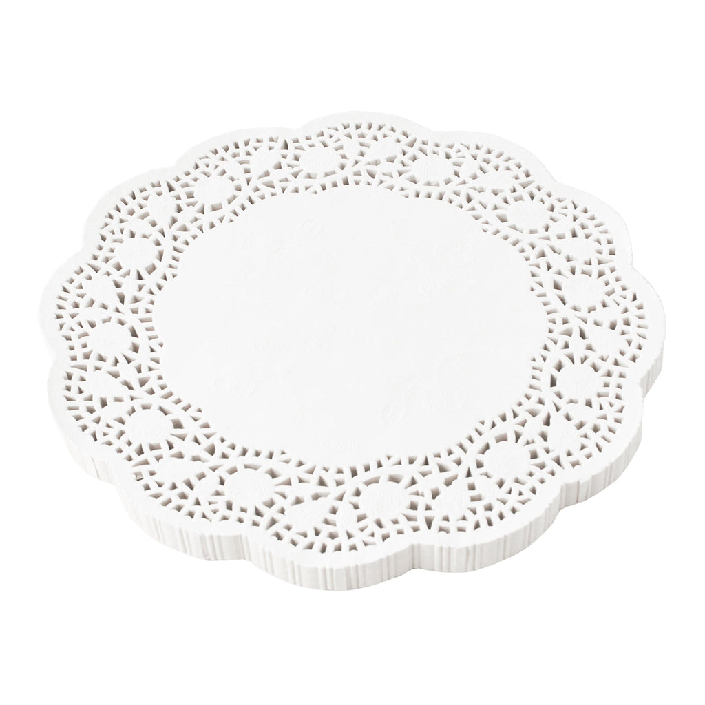 Round Lace Paper Doilies 12" - Set of 250 - White