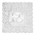 Square Lace Metallic Paper Doilies 12" - Set of 100-Silver