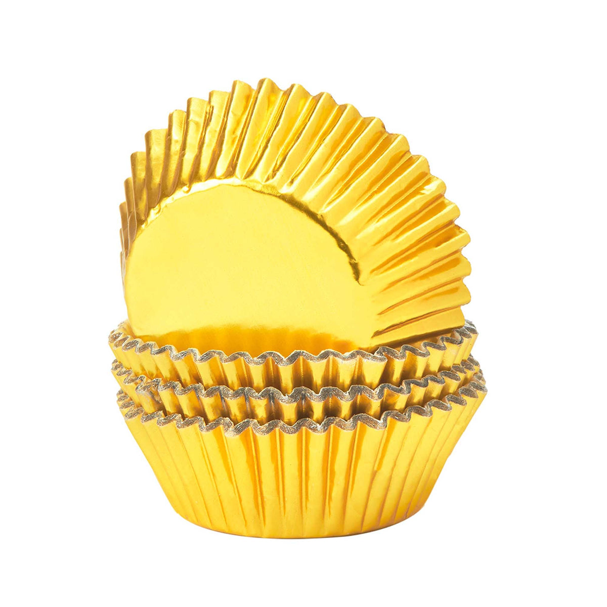 Giant Scalloped Liners 3" - Gold