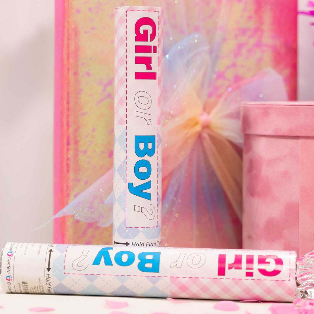 Gender Reveal Poppers - Pink
