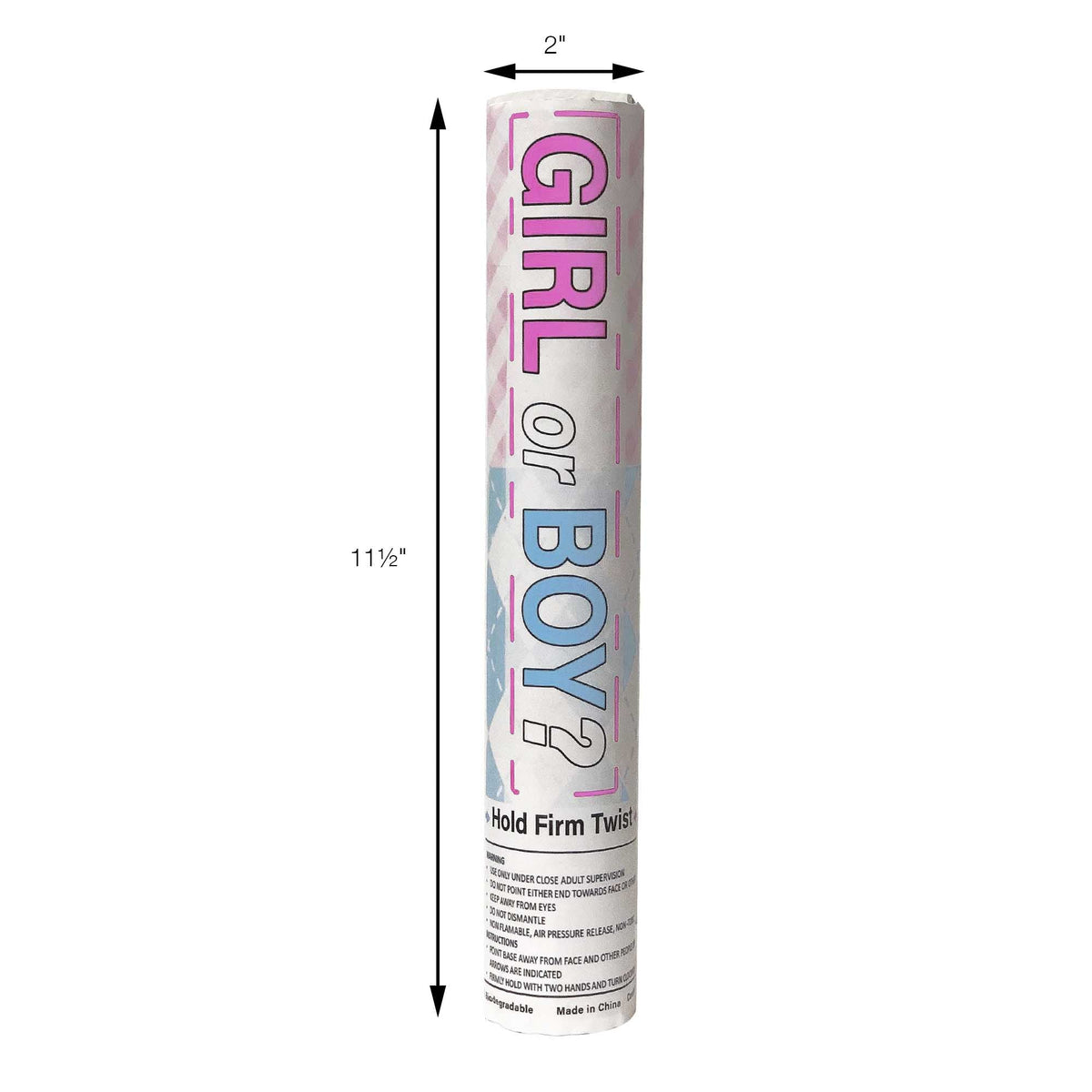 Gender Reveal Poppers - Pink