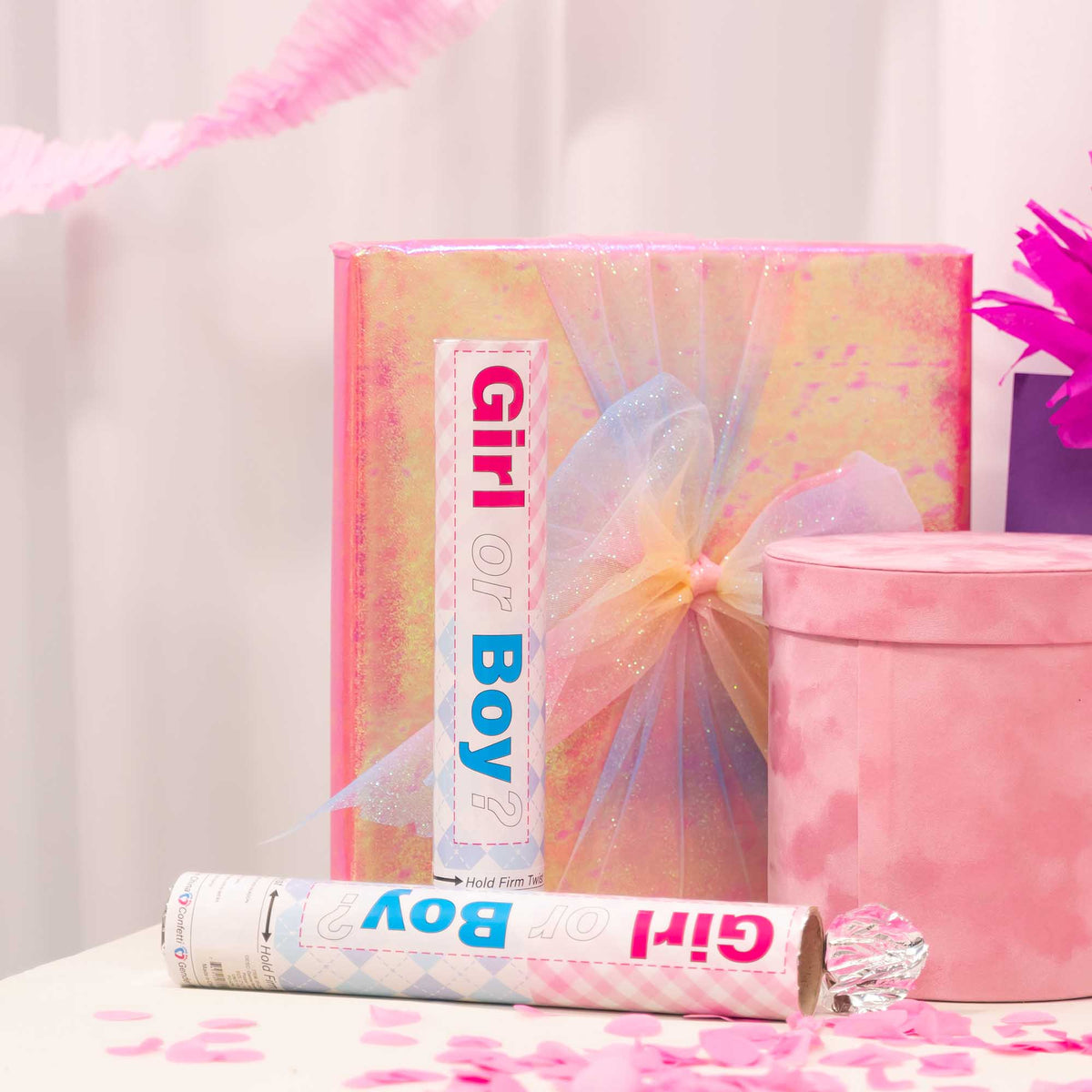 Gender Reveal Poppers - Pink