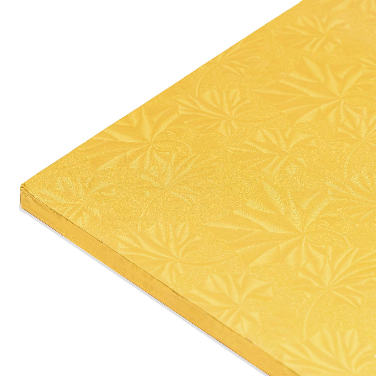 Filigree Square Cake Drum 10" - Set of 5 - Gold