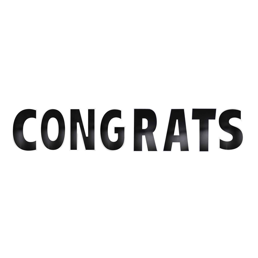 Yard Sign Congrats Kit Black