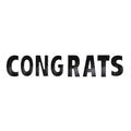 Yard Sign Congrats Kit Black