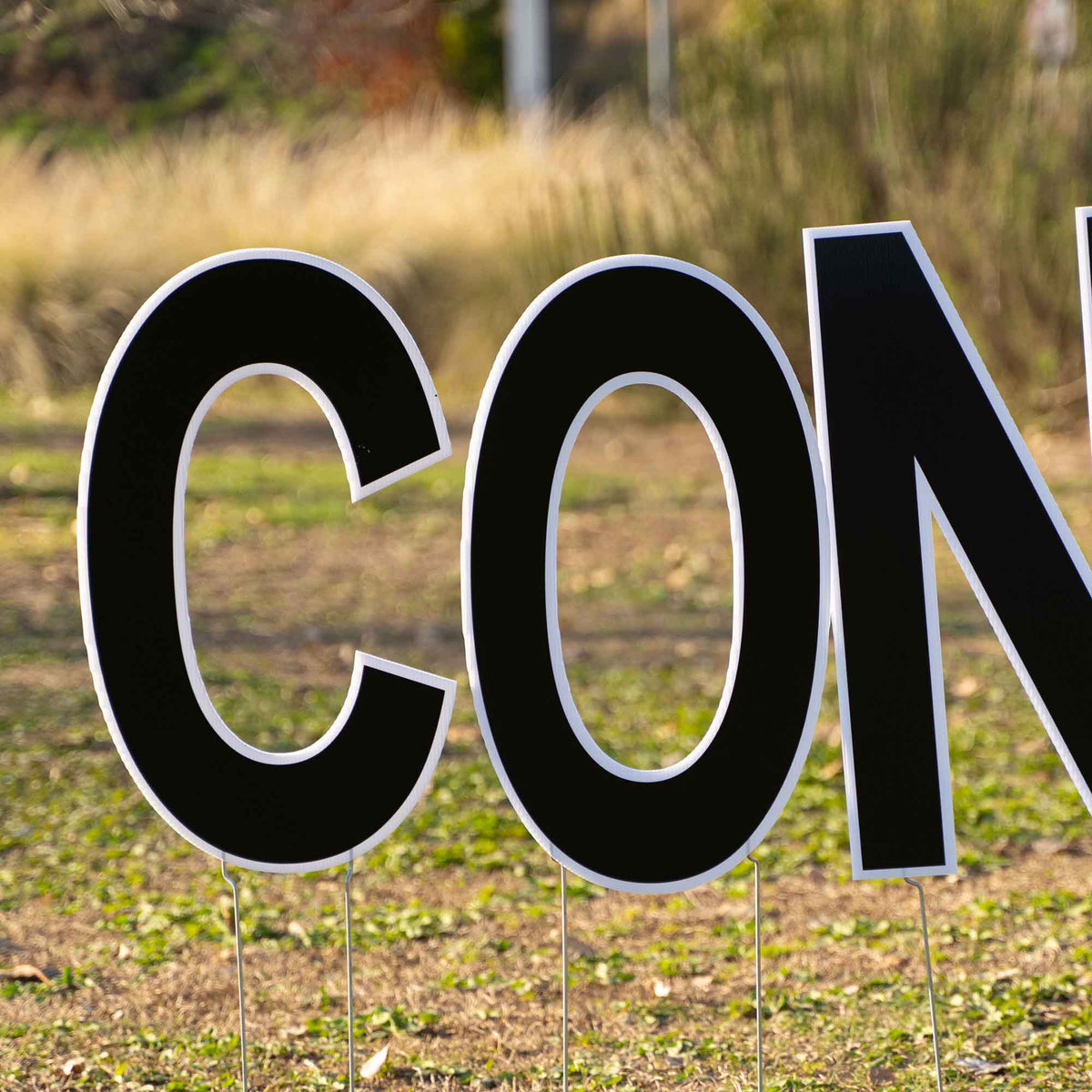 Yard Sign Congrats Kit Black