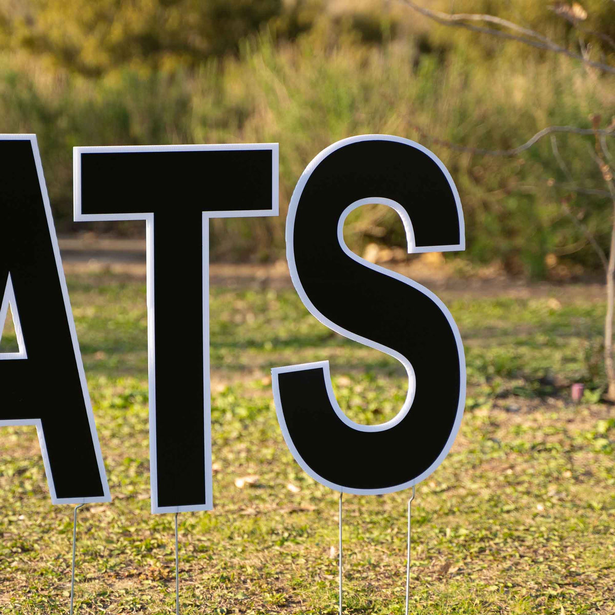 Yard Sign Congrats Kit Black