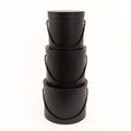 Nested Floral Boxes 3pc/set - All Black