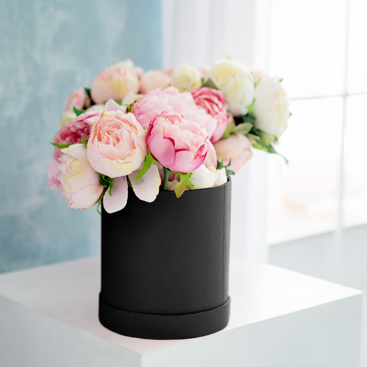 Nested Floral Boxes 3pc/set - All Black