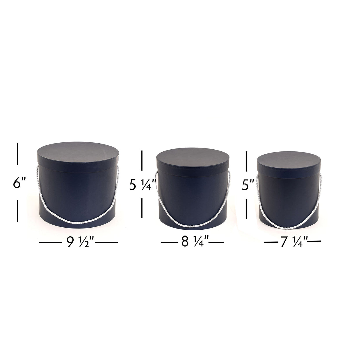 Nested Floral Boxes 3pc/set - Navy
