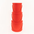 Nested Floral Boxes 3pc/set -Red