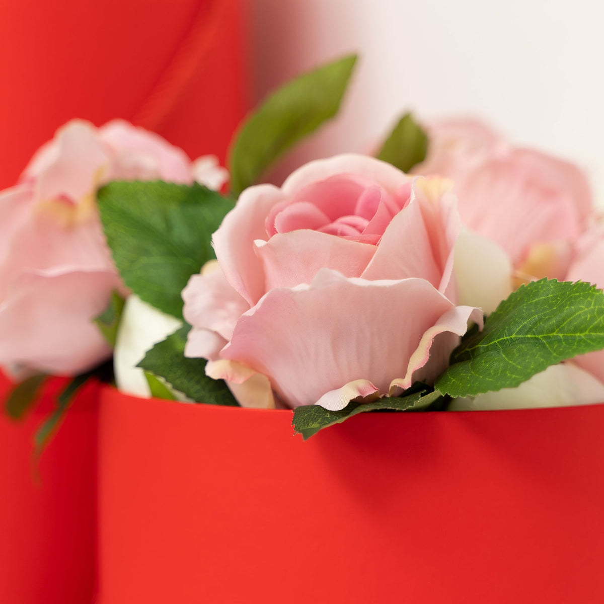Nested Floral Boxes 3pc/set -Red
