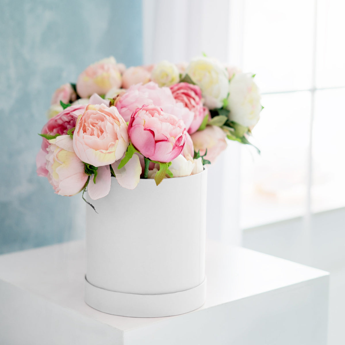 Nested Floral Boxes 3pc/set - White