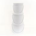 Nested Floral Boxes 3pc/set - White