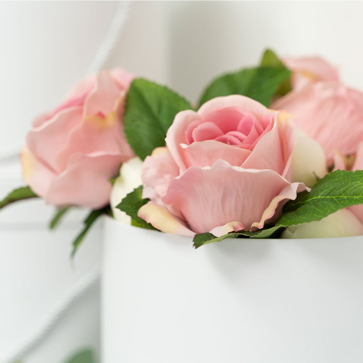 Nested Floral Boxes 3pc/set - White
