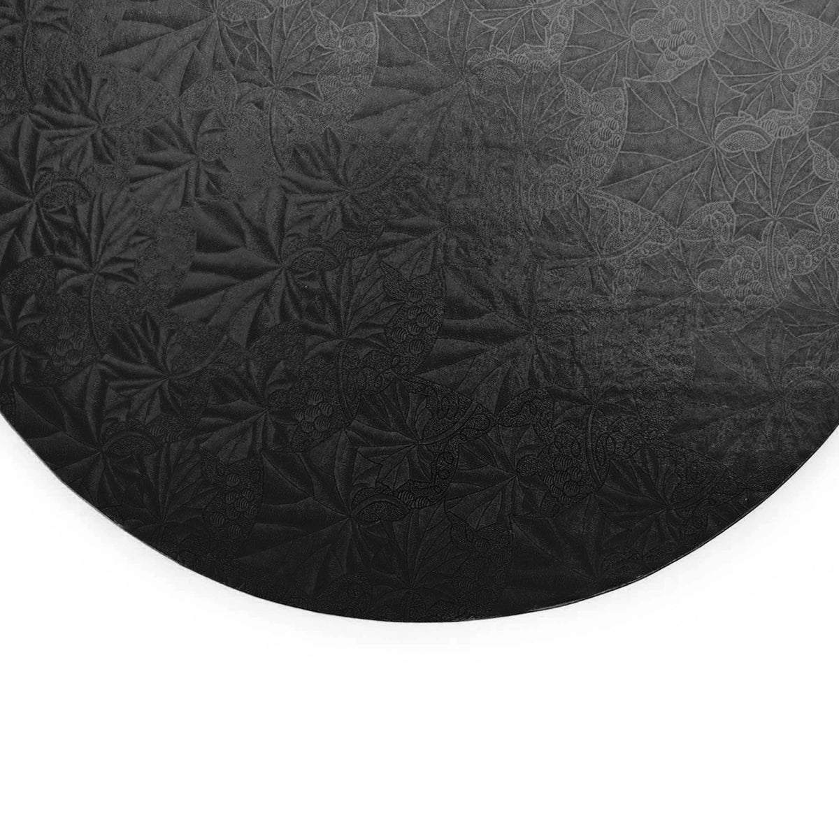 Filigree Round Cake Board 8" - Set of 5 Black