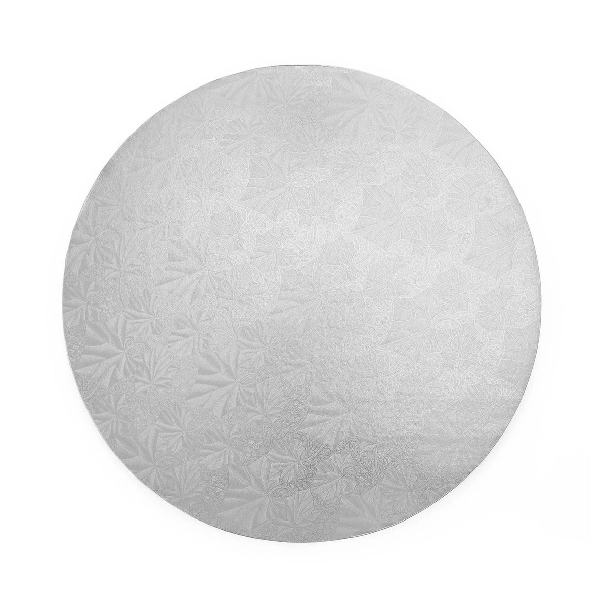 Filigree Round Cake Board 8" - Set of 5 Silver