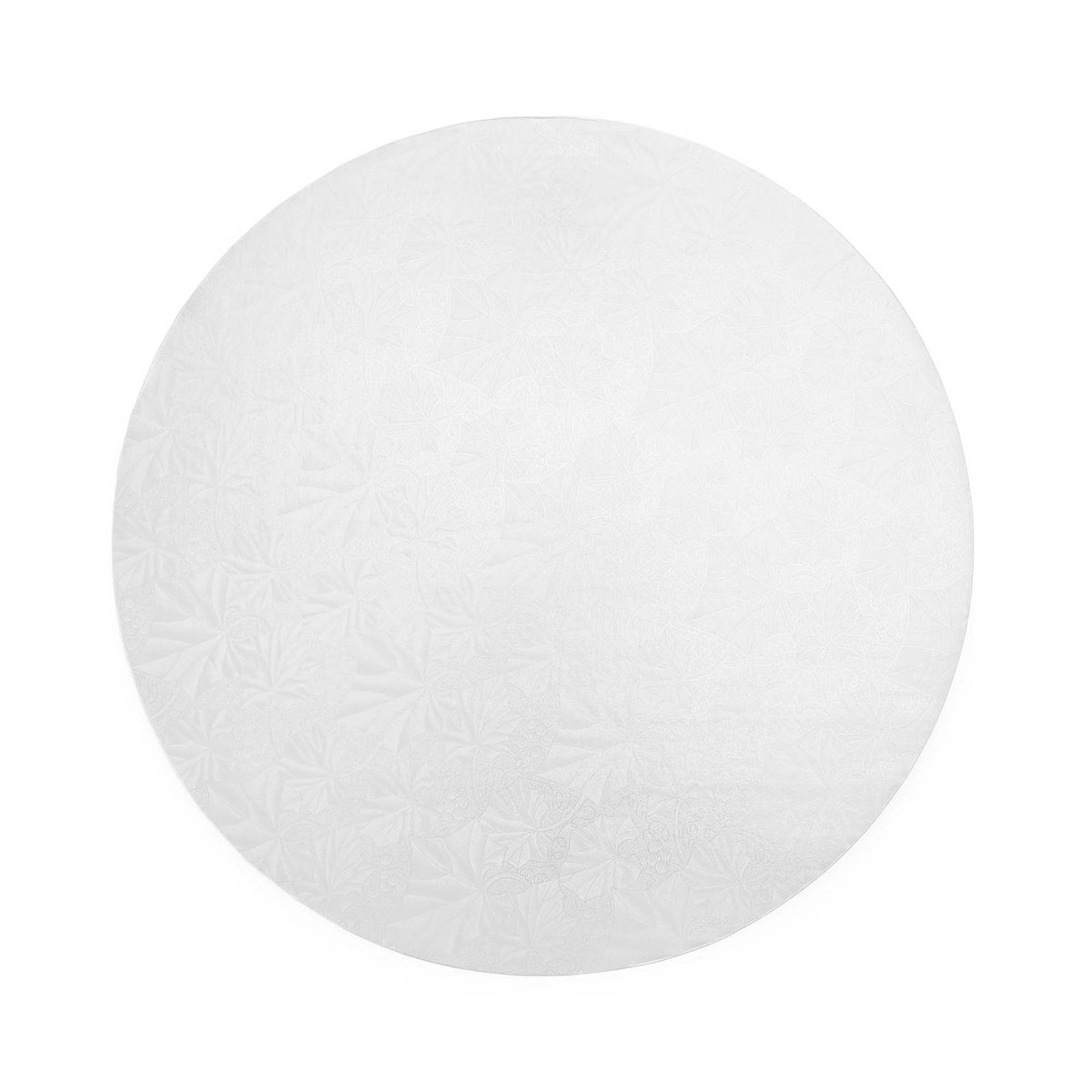 Filigree Round Cake Board 8" - Set of 5 White