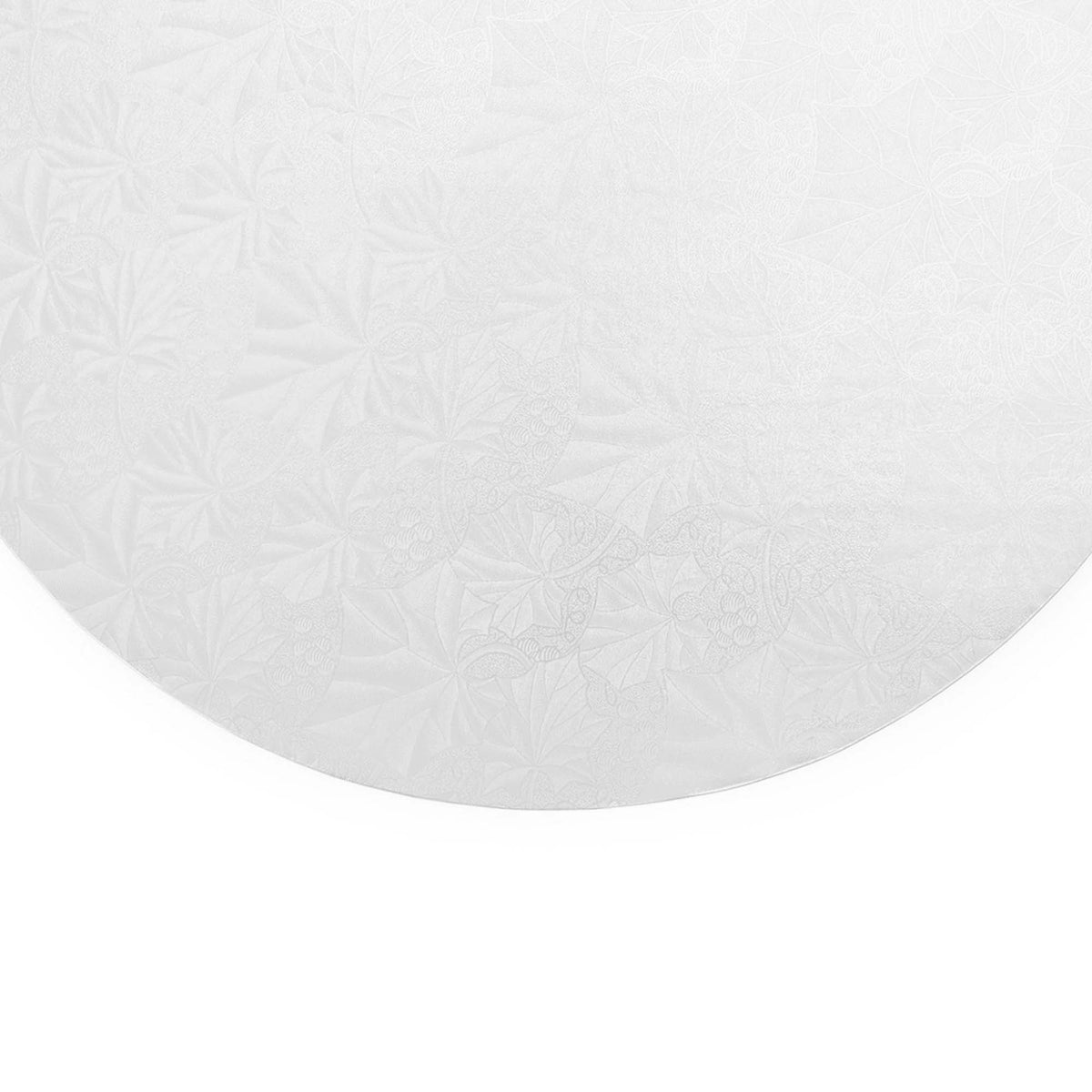 Filigree Round Cake Board 8" - Set of 5 White