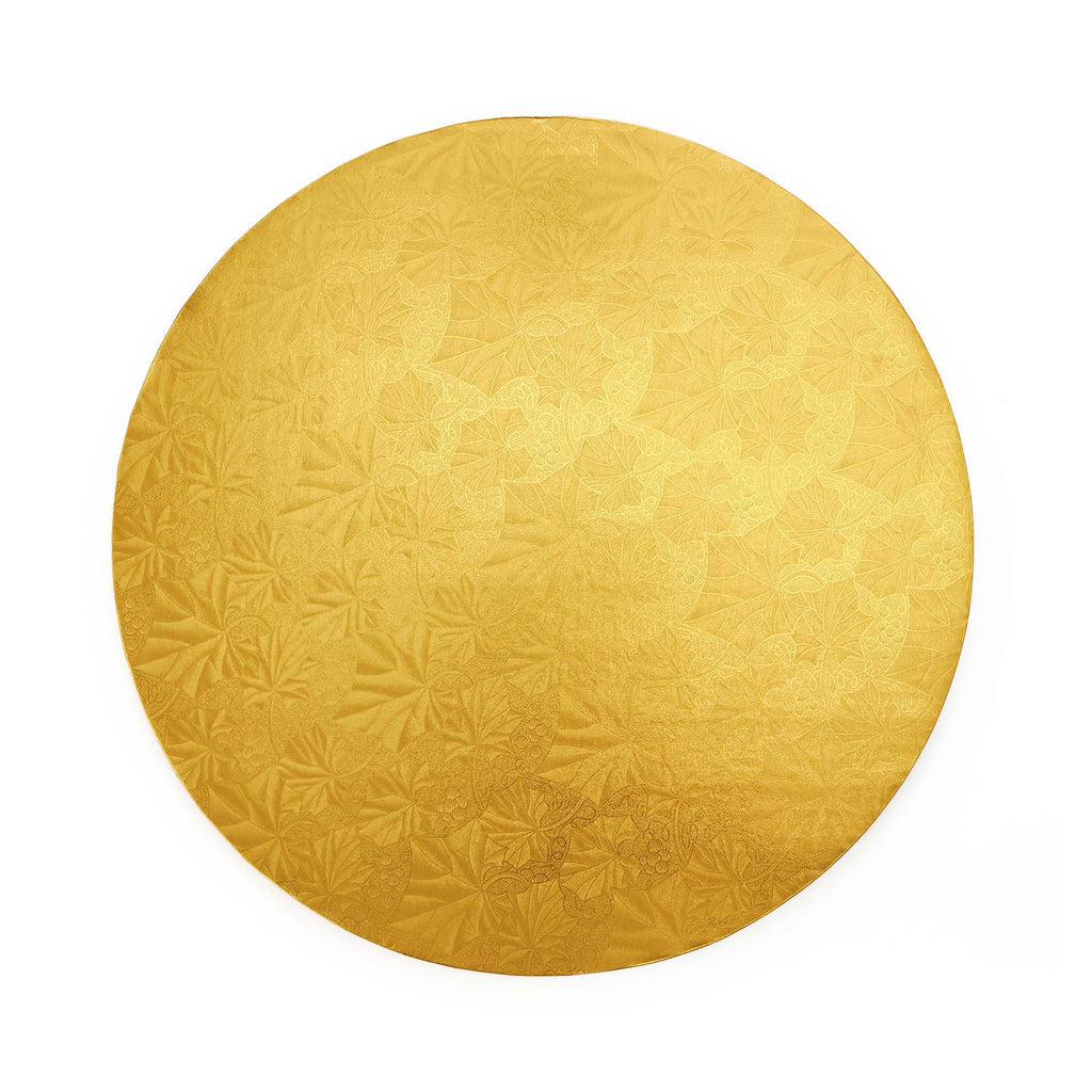 Filigree Round Cake Board 16" - Gold set of 5