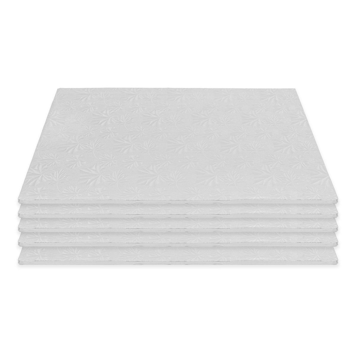 Filigree Cake Drum Half Sheet - Set of 5 - Silver
