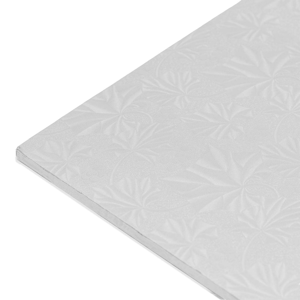 Filigree Cake Drum Half Sheet - Set of 5 - Silver