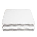 Filigree Scalloped Cake Board Half Sheet - White set of 6