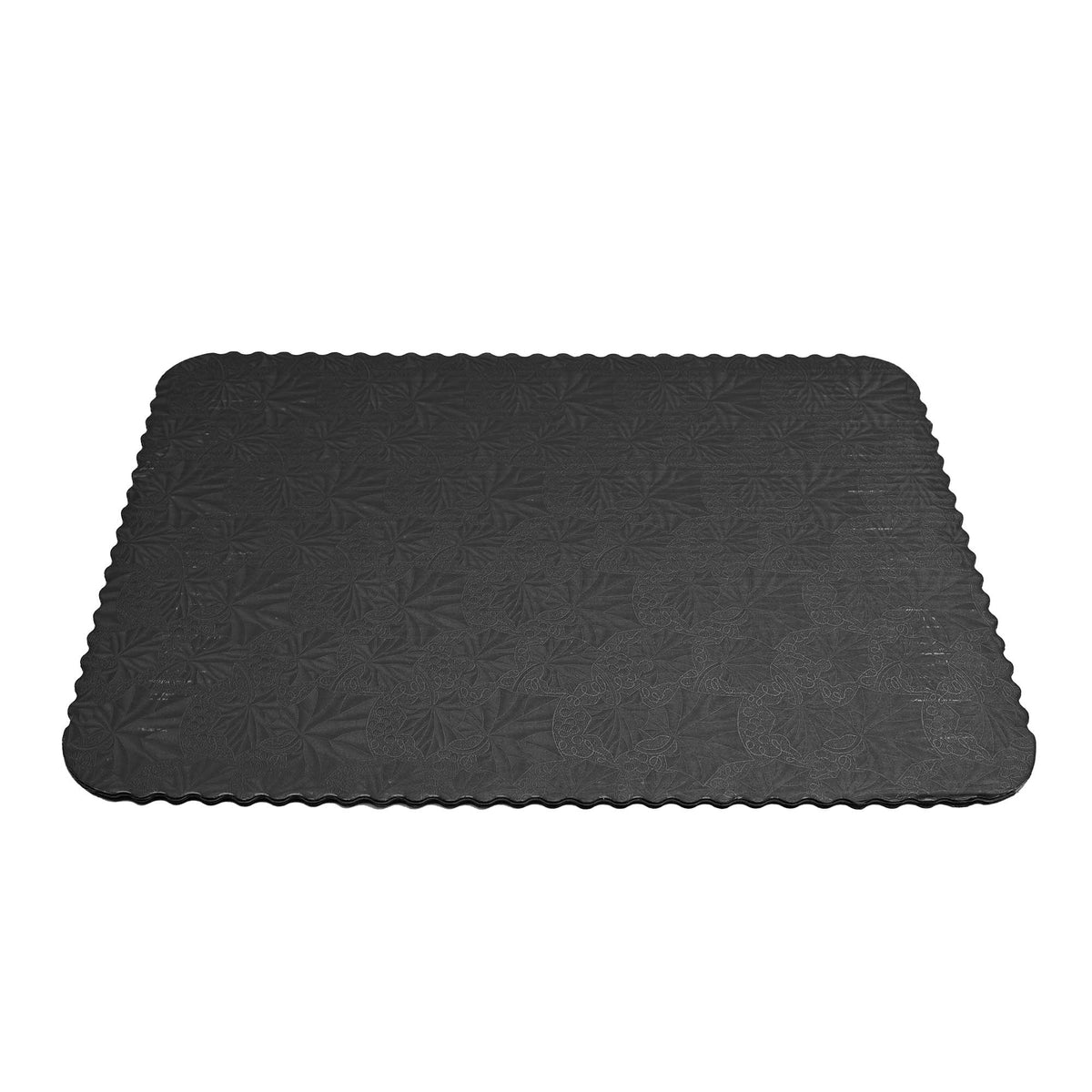 Filigree Scalloped Cake Board Full Sheet - Black set of 3