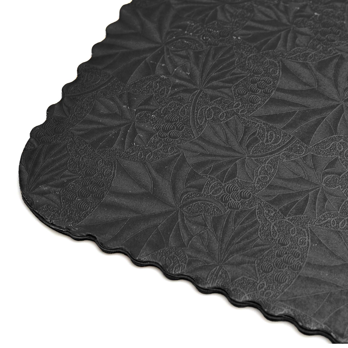 Filigree Scalloped Cake Board Full Sheet - Black set of 3