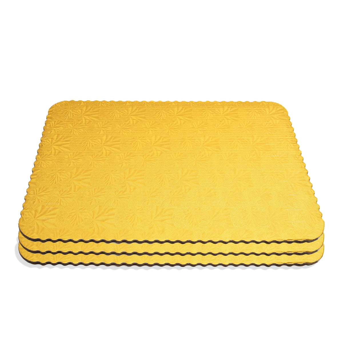 Filigree Scalloped Cake Board Full Sheet - Gold set of 3