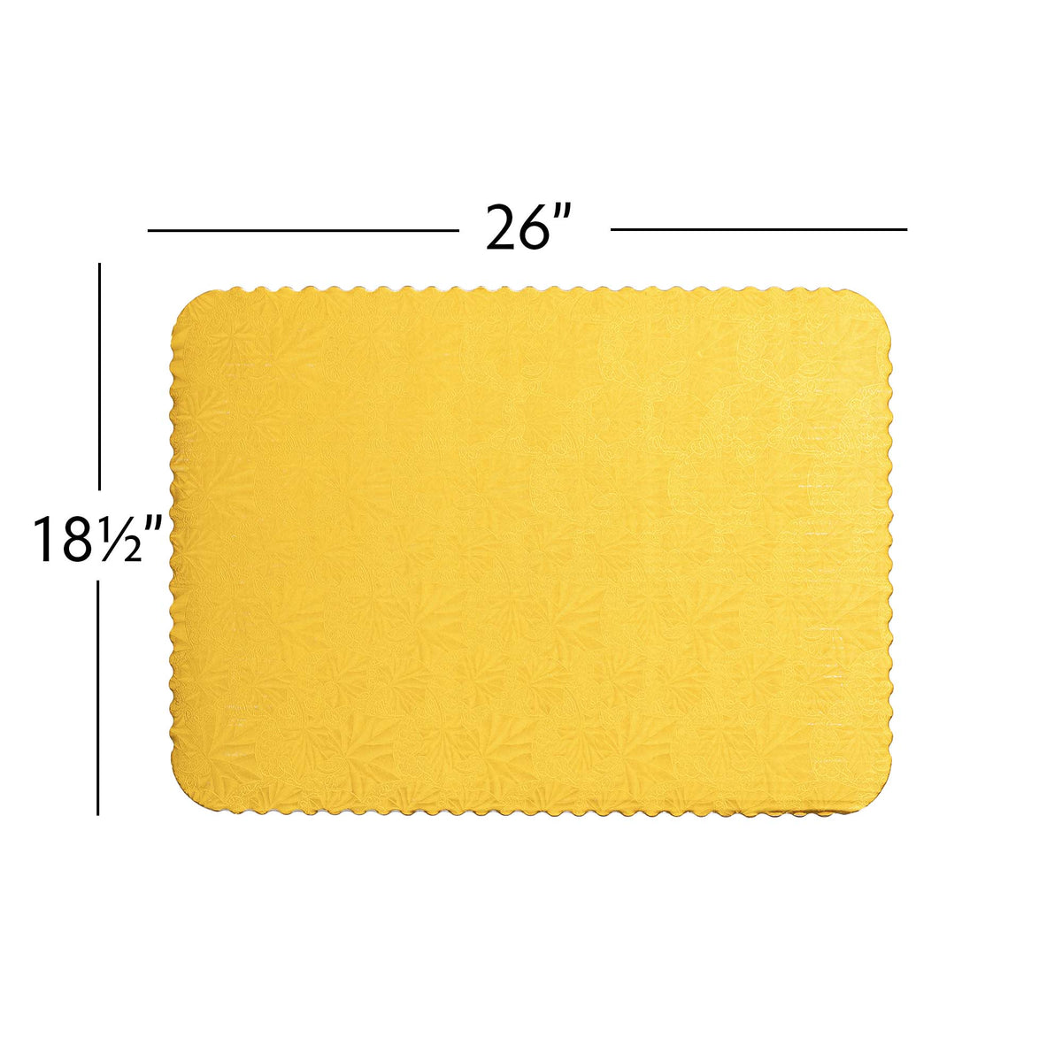 Filigree Scalloped Cake Board Full Sheet - Gold set of 3