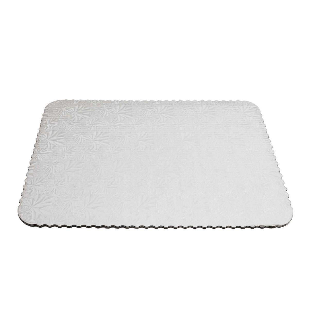 Filigree Scalloped Cake Board Full Sheet - Silver set of 3