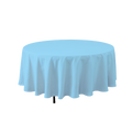 Round Polyester Table Cover - 108 Inch - Blue