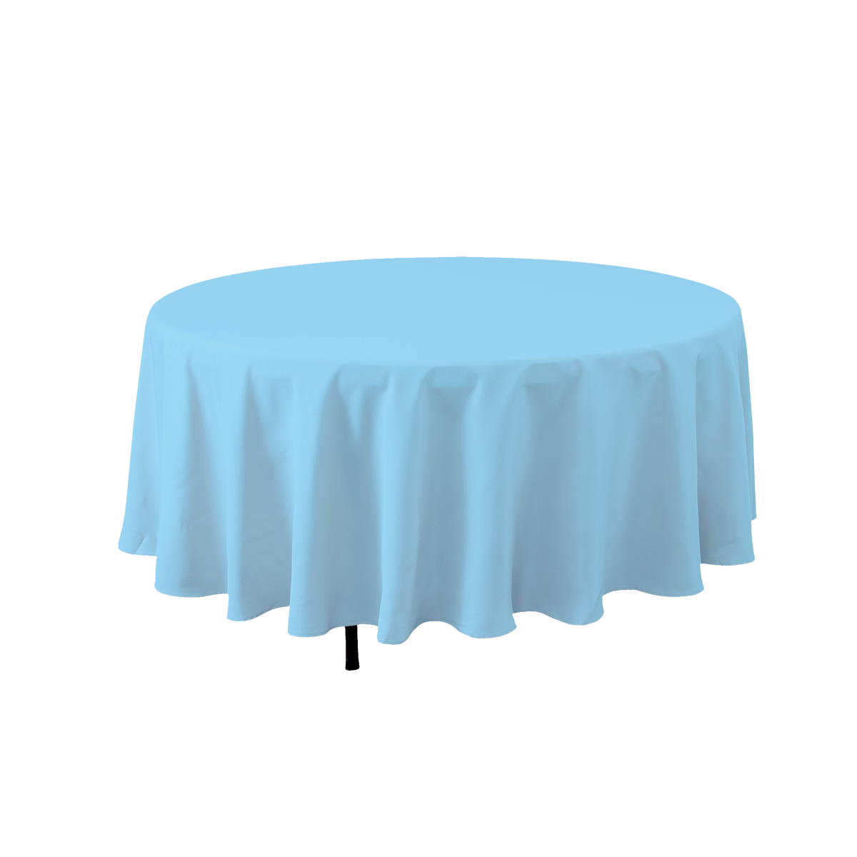 Round Polyester Table Cover - 108 Inch - Blue